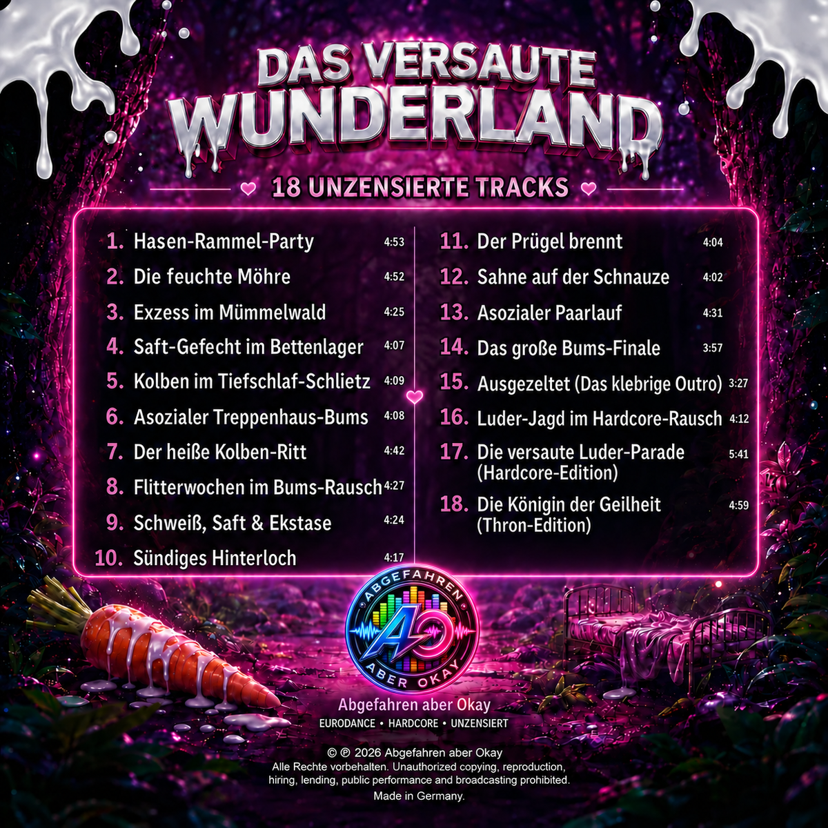 Das versaute Wunderland – álbum en CD (18 pistas sin censura)