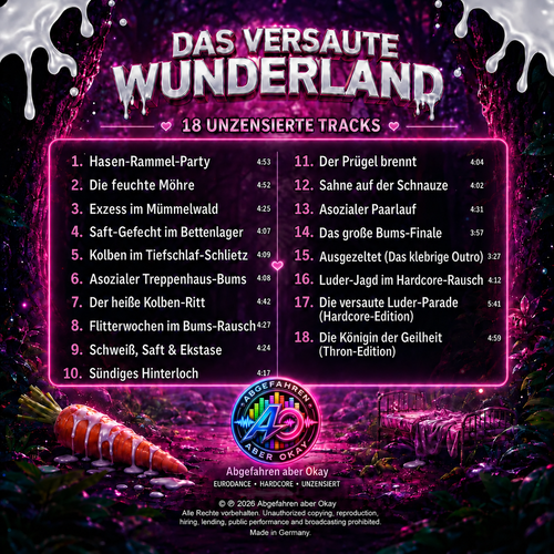 Das versaute Wunderland – Album-CD (18 unzensierte Tracks)