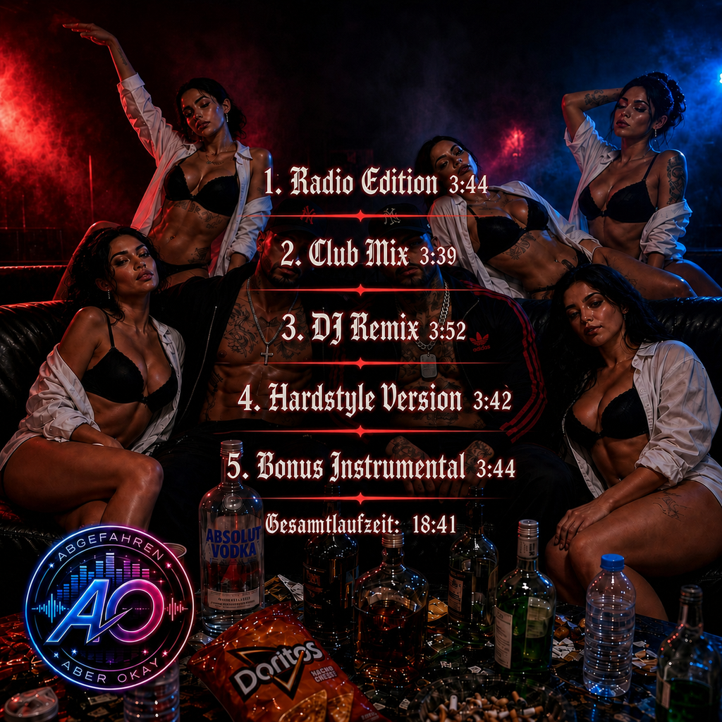 Rückseite und Titelliste: Fotze (Ja), dit fette Teil muss rin da (Jaman) – Exklusive 4-Track-CD